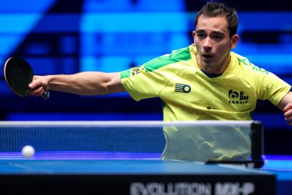 Hugo Calderano estreia com vitórias no Grand Smash de Singapura