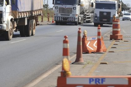 PRF: quase 44% das mortes nas estradas envolvem veículos de carga